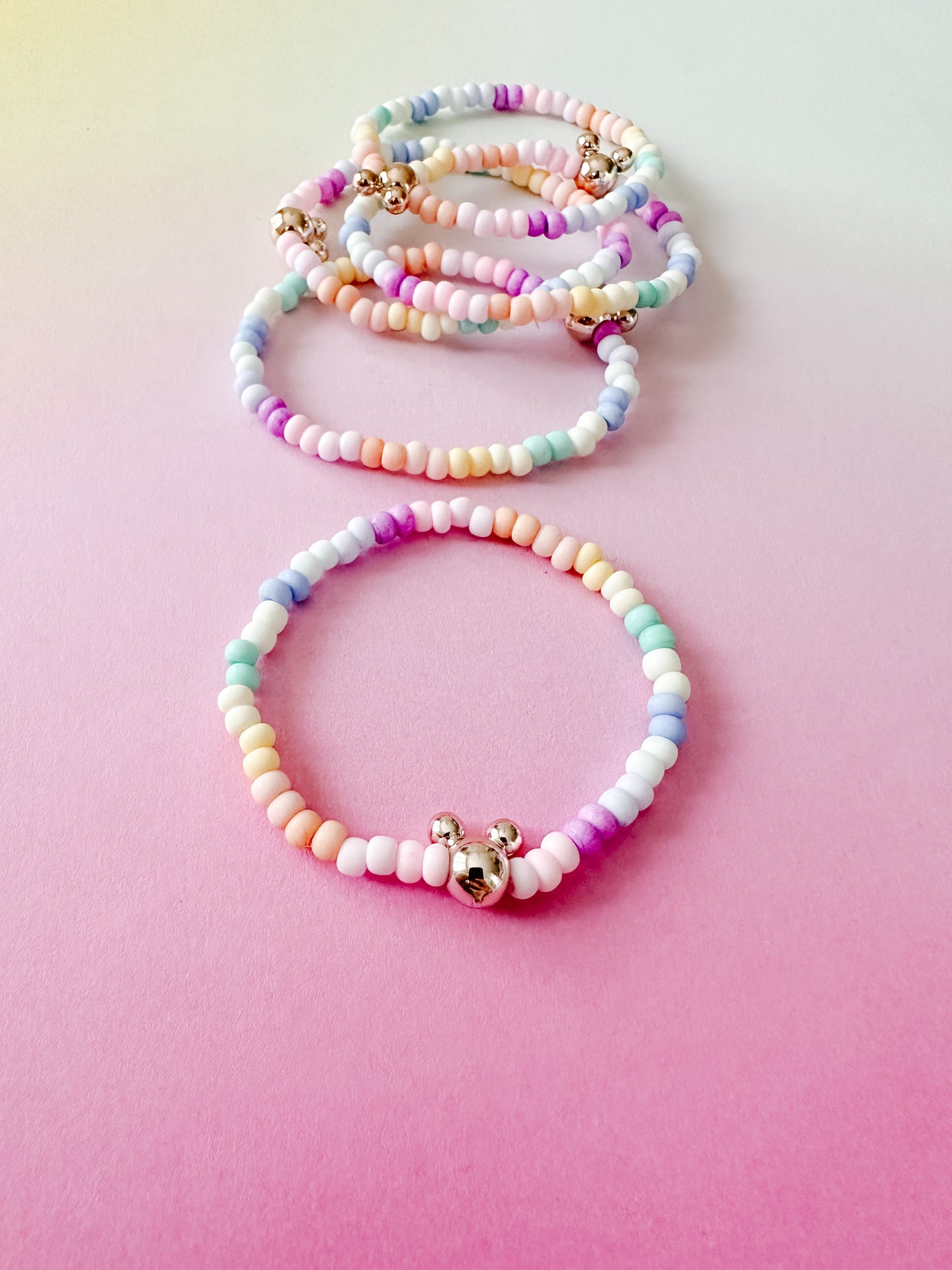 Stackables - muted Pastel Rainbow bracelet