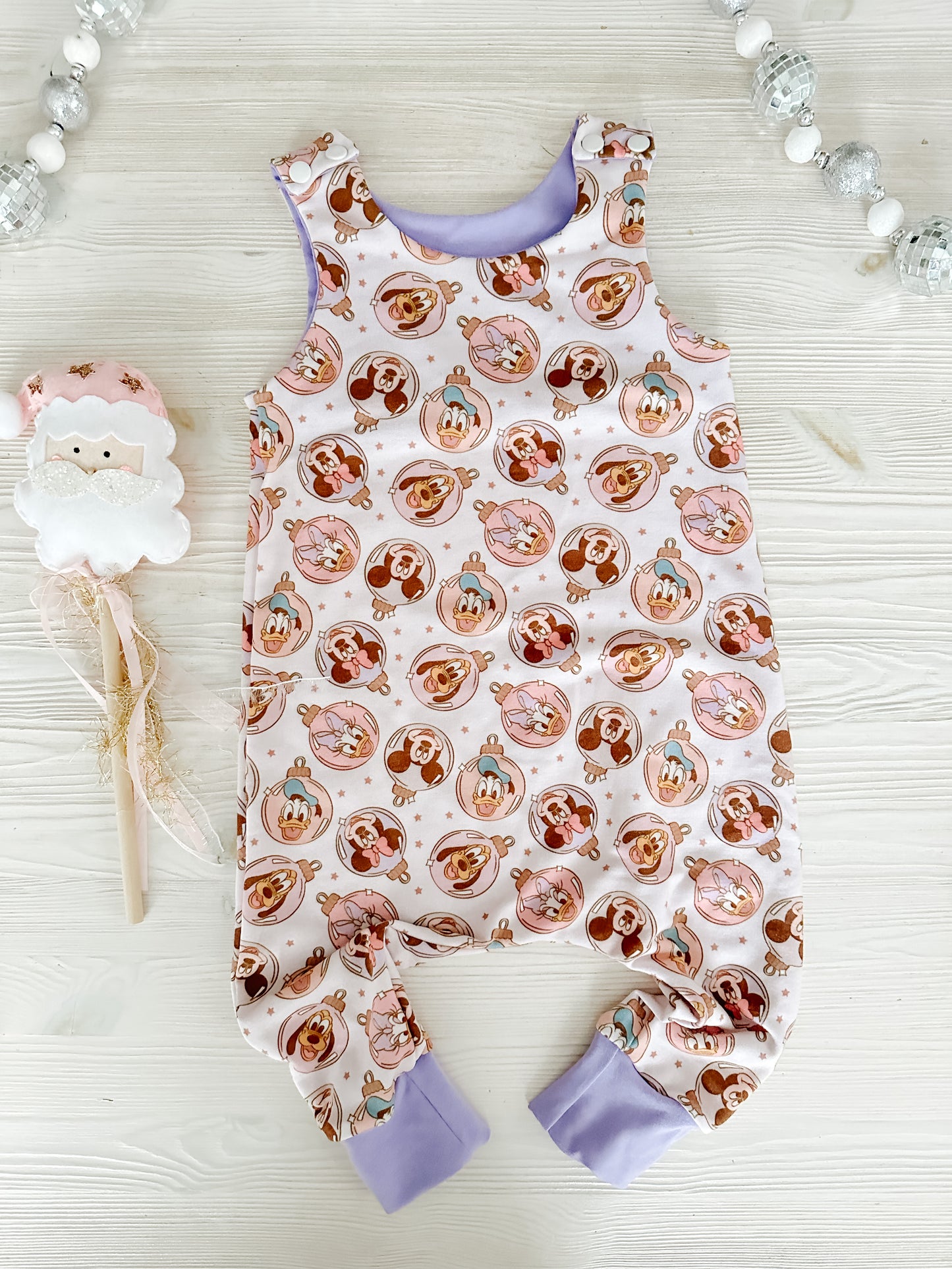 Ornament Friends Holiday Romper