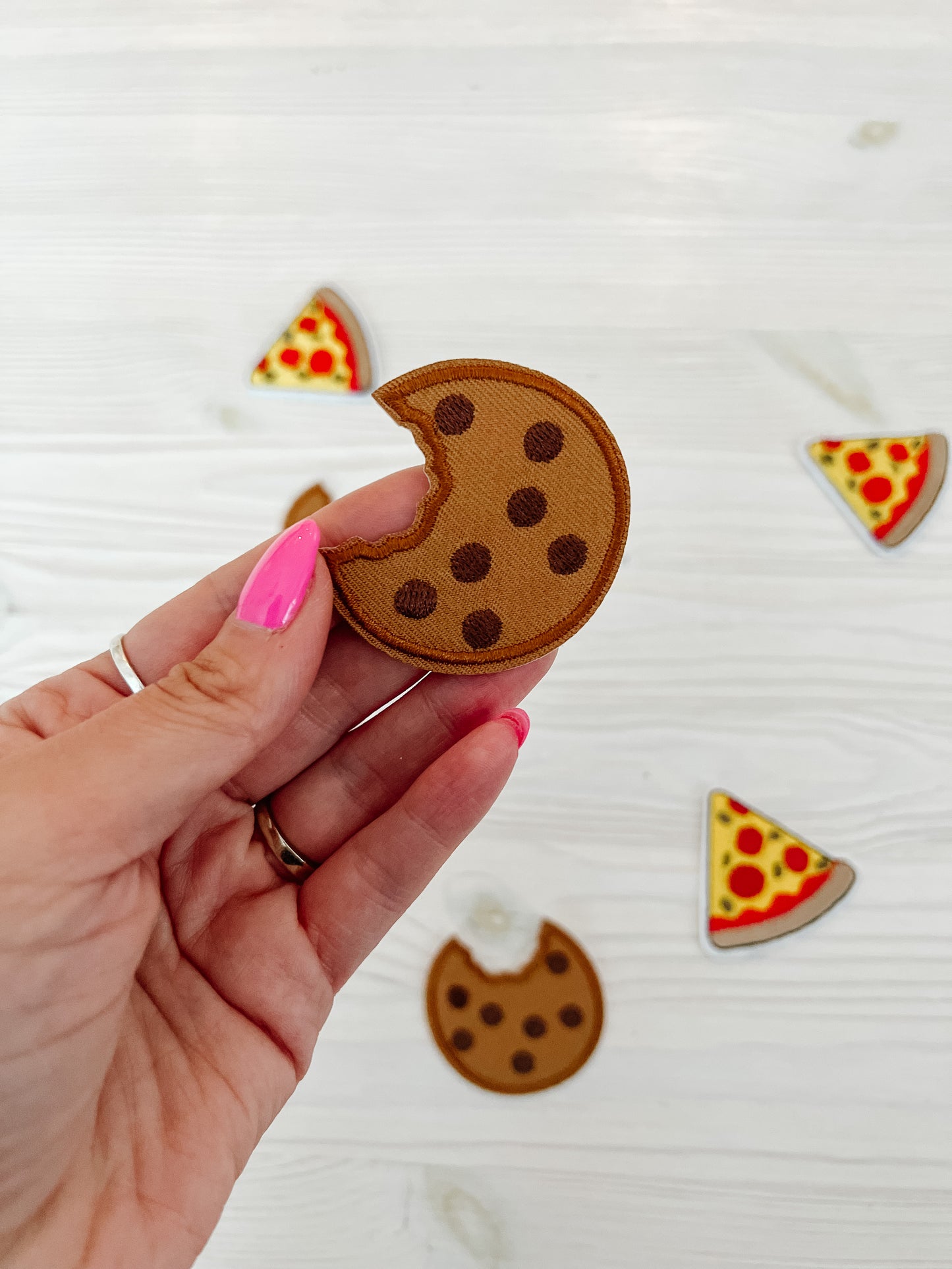 Here for the snacks - cookies & pizza patches